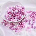 Europe and the United States hot ABS color monochrome straight hole imitation pearl beaded bracelet diy bracelet jewelry accessories wholesale