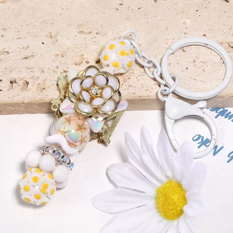 Acrylic Mabei Solid Color Gold Five-pointed Star Round Bead Keychain Mobile Phone Chain DIY Beaded Pen Accessories Beads